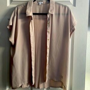 Valette shear button up blouse
